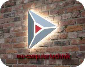 Logo mw-computertechnik Hauswand aufgehellt runde Ecken